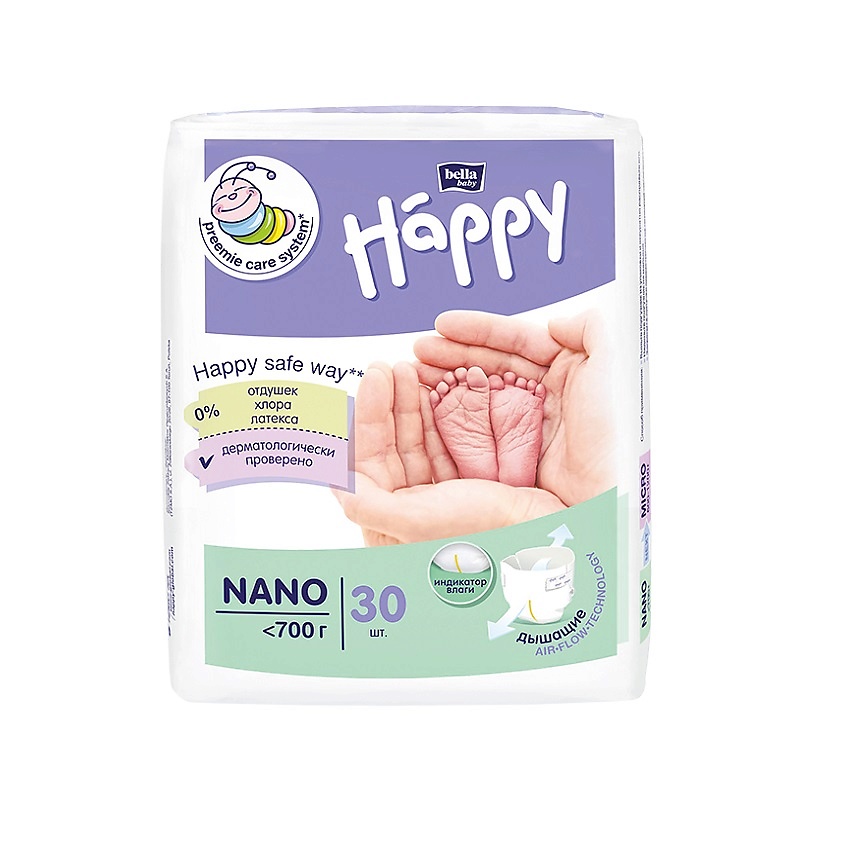 фото Подгузники для детей nano 30 мл bella baby happy