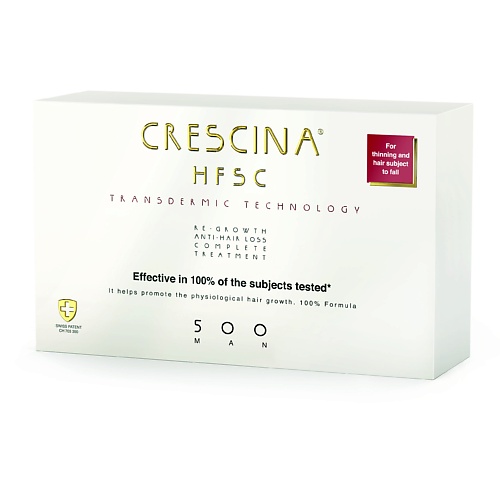 CRESCINA Transdermic Комплекс против выпадения и для роста волос для мужчин 70 комплекс для мужчин labo cosprophar crescina transdermic 1300 амп 20 20