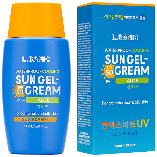 LSANIC Гель-крем для лица солнцезащитный водостойкий матирующий с экстрактом алоэ SPF 50/PA++++ ekel крем солнцезащитный с алоэ soothing