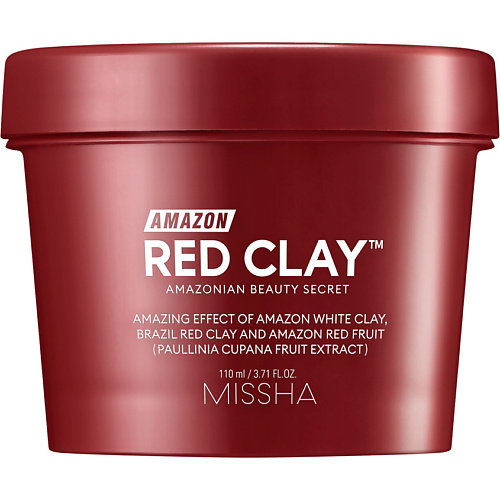 цена Маска для лица MISSHA Маска для лица очищающая Amazon Red Clay с амазонской глиной