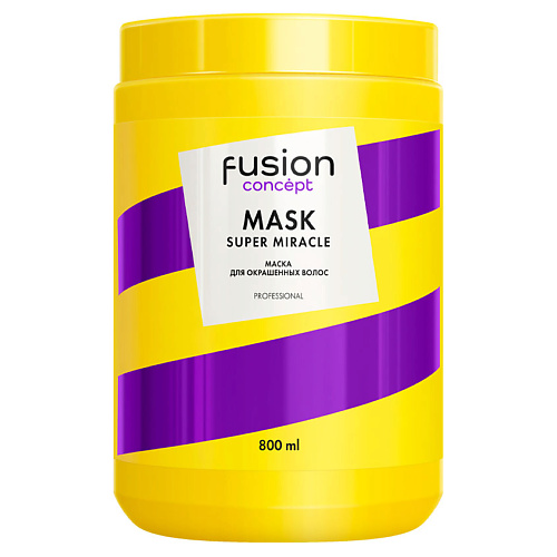 CONCEPT FUSION Маска для окрашенных волос Super Miracle интенсивная маска для восстановления структуры волос restore intensive mask care 395270 500 мл