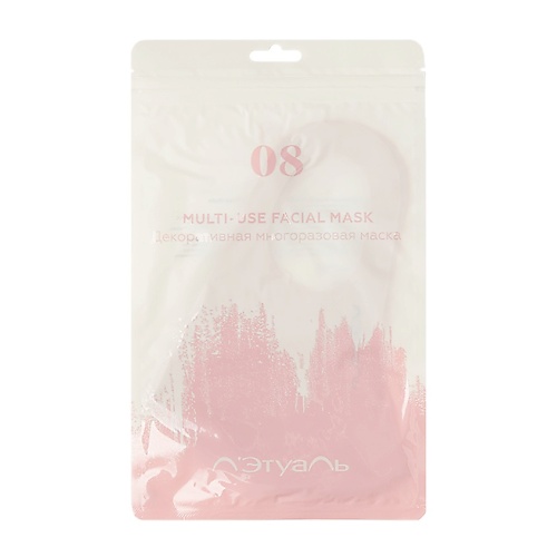 ЛЭТУАЛЬ Декоративная многоразовая маска Deep Nude 08 наклейка для окон новый год многоразовая 50 х 70 см