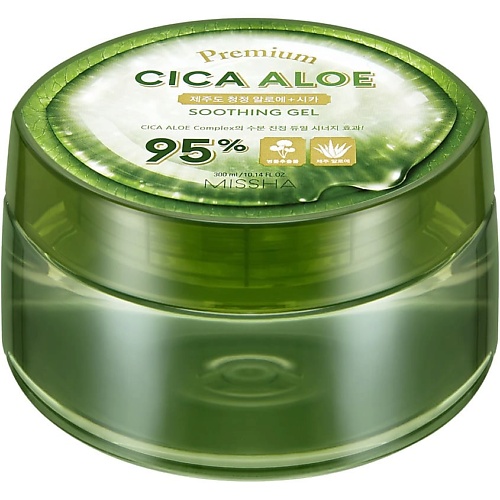 MISSHA Успокаивающий гель Premium Cica Aloe с алоэ универсальный гель 99% алоэ вера aloe 99% soothing gel 20011874 55 мл