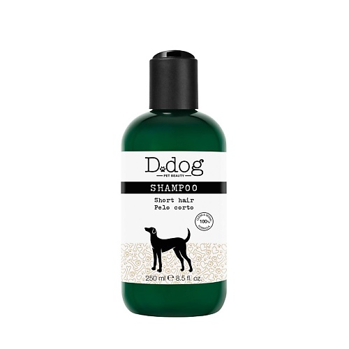 D.DOG Шампунь для короткошерстных собак hyponic шампунь гипоаллергенный для собак с белой шерстью 300