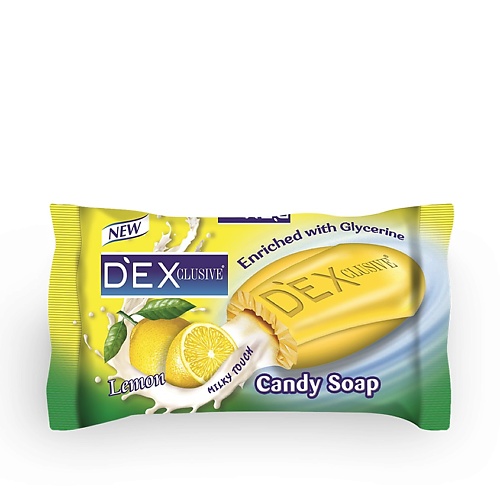 DEXCLUSIVE Мыло туалетное твёрдое Лимон Lemon Candy Soap eclair туалетное мыло бархатистая кожа 140 0