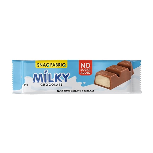 SNAQ FABRIQ Молочный шоколад со сливочной начинкой шоколад молочный ulker с изюмом и фундуком 65 г