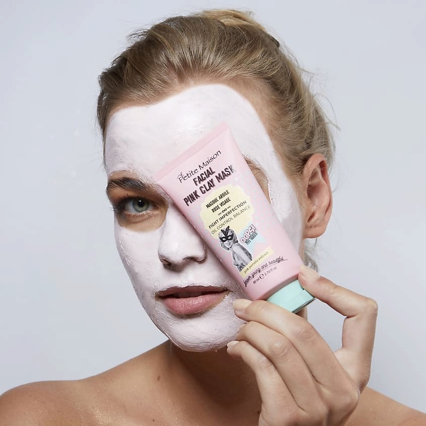 фото Petite maison маска из розовой глины facial pink clay mask