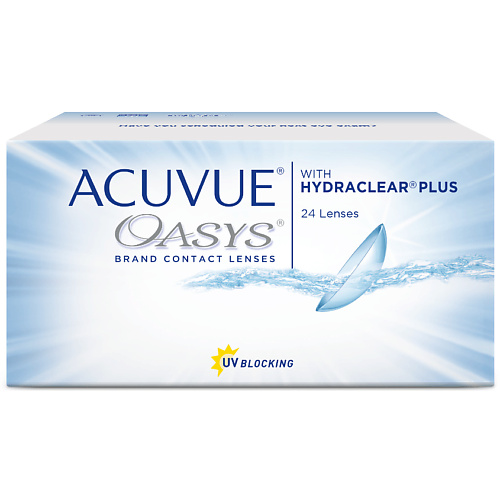 ACUVUE Двухнедельные контактные линзы ACUVUE OASYS with HYDRACLEAR PLUS 24 шт. female 2021 new decorative belt with waistband mini rivet waist bag detachable punk street trend mobile phone compact bag