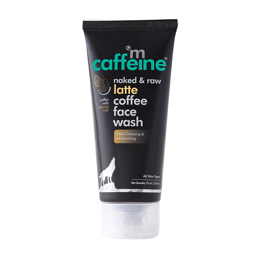 mCAFFEINE Увлажняющий гель для умывания Кофе Латте с миндальным молочком и маслом ши 75 mcaffeine кондиционер кофе латте с кокосовым молочком для восстановления волос 250