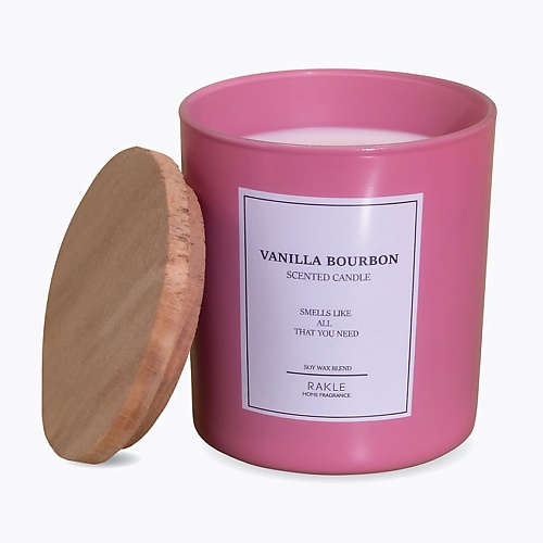 Свеча ароматическая RAKLE Ароматическая свеча LE JARDIN Ванильный бурбон ароматы для дома rakle ароматическая свеча basic soft лён