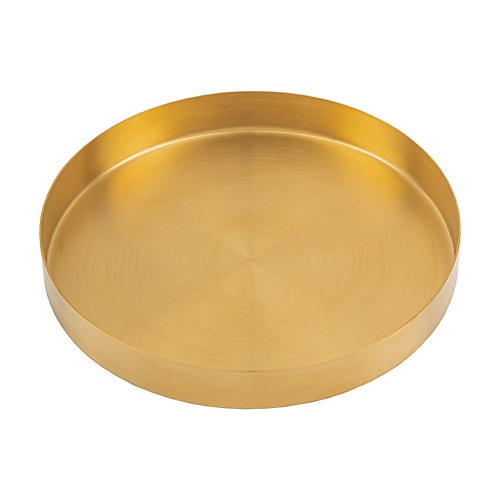 LETOILE HOME Поднос круглый металлический золотой топпер любимой бабушке золотой дарим красиво