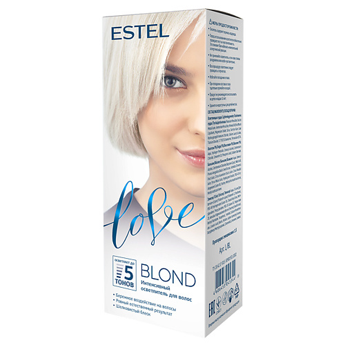 ESTEL PROFESSIONAL Осветлитель для волос интенсивный Love краска для волос estel sensation 5 77 светлый шатен коричневый интенсивный 60 мл
