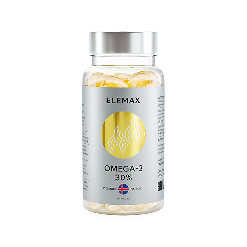 ELEMAX БАД к пище «Омега-3 жирные кислоты» 790 мг vplab рыбий жир fish oil омега 3 незаменимые жирные кислоты витамины а d е