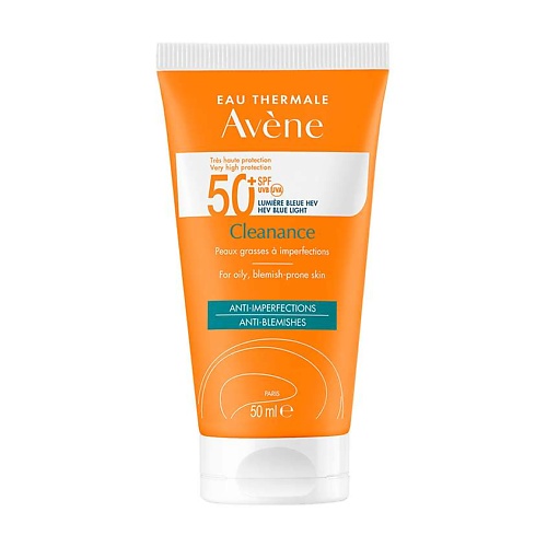 Солнцезащитный флюид для лица AVENE Флюид для лица солнцезащитный для проблемной кожи SPF50 Cleanance Anti-Blemishes