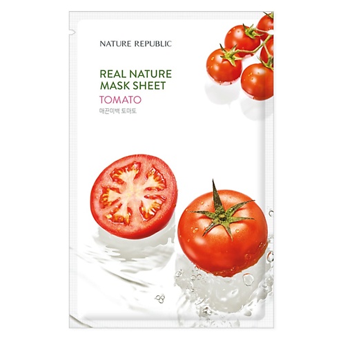 цена Маска для лица NATURE REPUBLIC Маска для лица тканевая с экстрактом томата Mask Sheet Tomato
