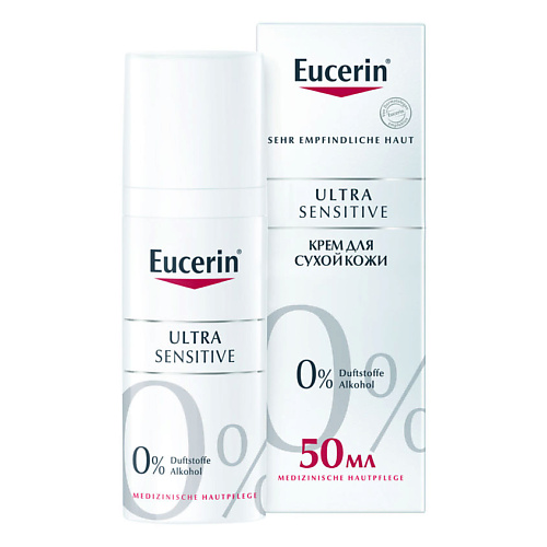 цена Крем для лица EUCERIN Успокаивающий крем для чувствительной сухой кожи UltraSensitive