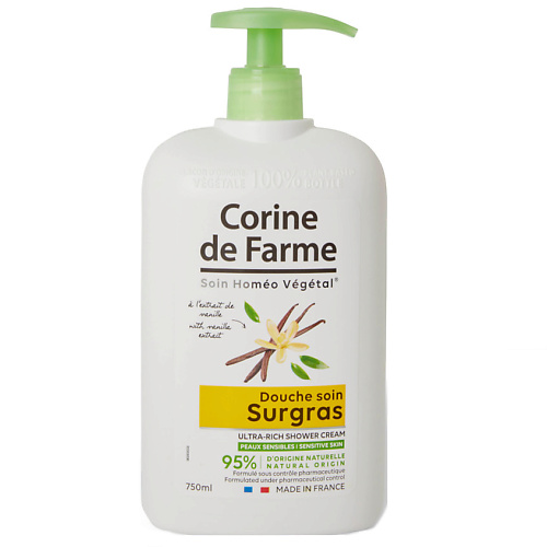 CORINE DE FARME Гель для душа Ультра-Питание Ваниль Ultra-Rich Shower Cream With Vanilla Extract cra yon vanilla ceo 50