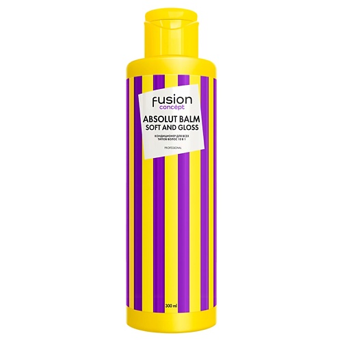 CONCEPT FUSION Кондиционер для всех типов волос 10в1 Soft and Gloss кондиционер для белья qualita lavender с экстрактом хлопка для всех типов белья бутылка 1 л