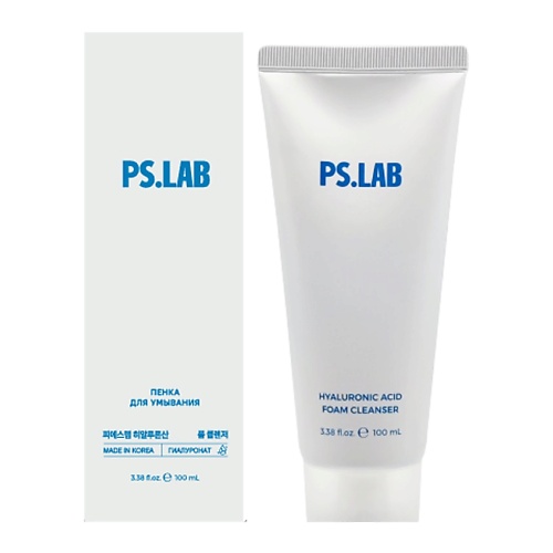 Мусс для умывания PS.LAB Пенка для умывания увлажняющая с гиалуроновой кислотой Hyaluronic Acid Foam Cleanser