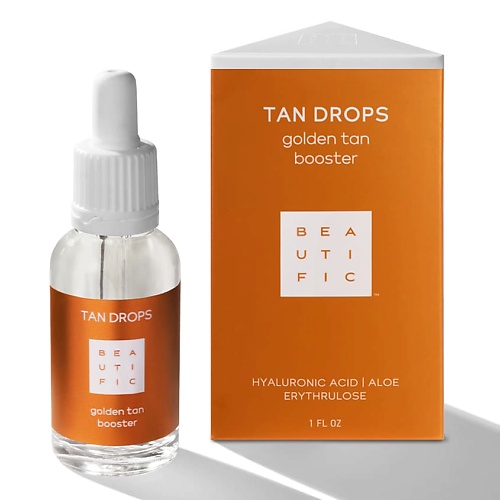 BEAUTIFIC Капли-концентрат для лица с эффектом загара Tan Drops текстурирующий блеск gloss drops