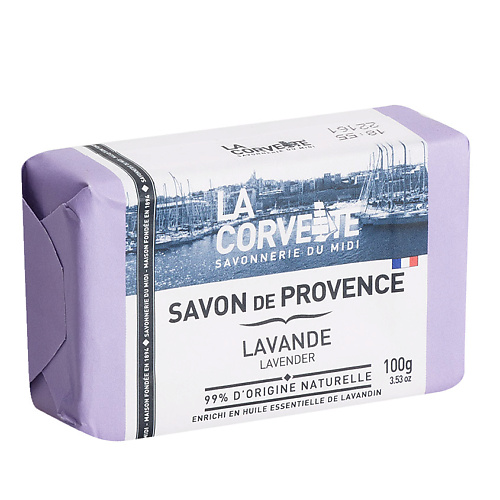 LA CORVETTE Мыло туалетное прованское для тела Лаванда savonry йогурт для тела лаванда и ваниль 150