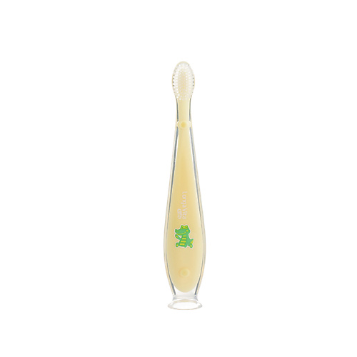 LONGA VITA Зубная щетка детская силиконовая с ограничителем для детей от 4 мес. longa vita зубная щетка детская мигающая с присоской для детей 5 лет