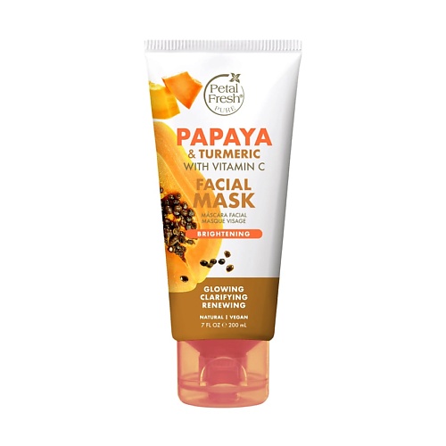 фото Petal fresh маска для лица придающая сияние коже с экстрактом папайи и куркумы