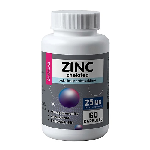 CHIKALAB Цинк хелат Zn 25 мг vitime classic zn chelate витайм классикc цинк хелат