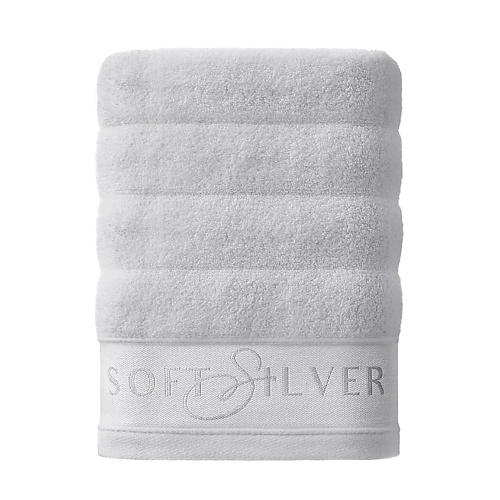 SOFT SILVER Антибактериальное махровое полотенце для тела, 70х140 см. Цвет: «Благородное серебро» (серый) karna полотенце махровое clariy 70х140