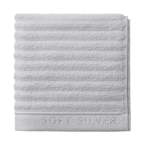 SOFT SILVER Антибактериальная махровая салфетка для ухода за лицом, 30х30 см. Цвет: «Благородное серебро» (серый) наконечник бриллиантовая роса 2 шт d 16 мм серебро глянец