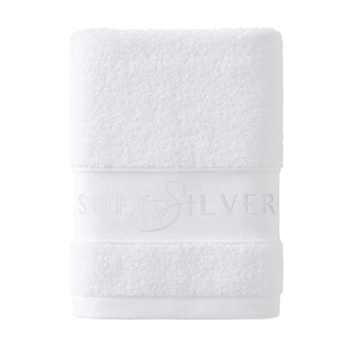 SOFT SILVER Антибактериальное махровое полотенце универсальное 50х90 см. Цвет: «Альпийский снег» (белый) брелок гусь белый текстиль 17 см