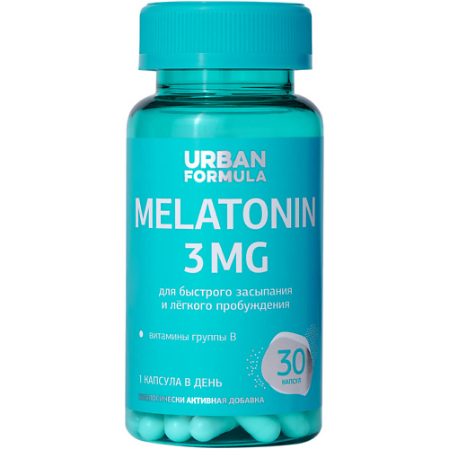 URBAN FORMULA Комплекс для сна с мелатонином и витаминами группы В Melatonin urban formula биологически активная добавка к пище bb ультра комплекс bb ultra complex