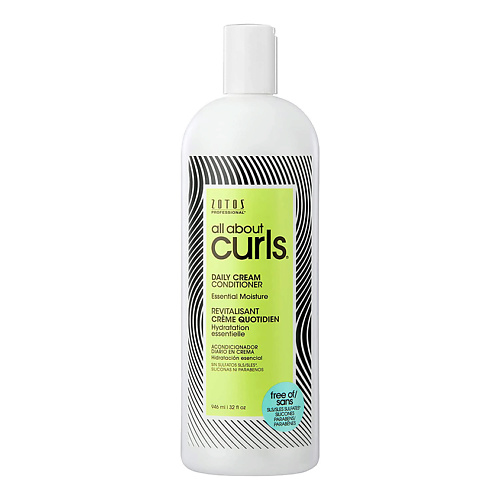 ALL ABOUT CURLS Крем-кондиционер для вьющихся волос Daily Cream Conditioner all about curls крем кондиционер для облегчения расчесывания quenched cream conditioner