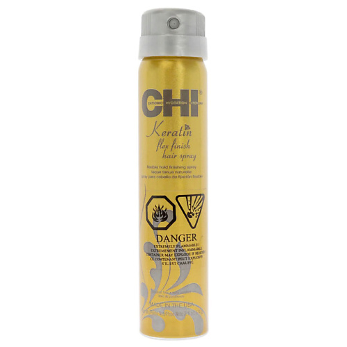 CHI Лак для волос средней фиксации с кератином Keratin Flex Finish Hairspray восстанавливающий спрей с кератином keratin spray