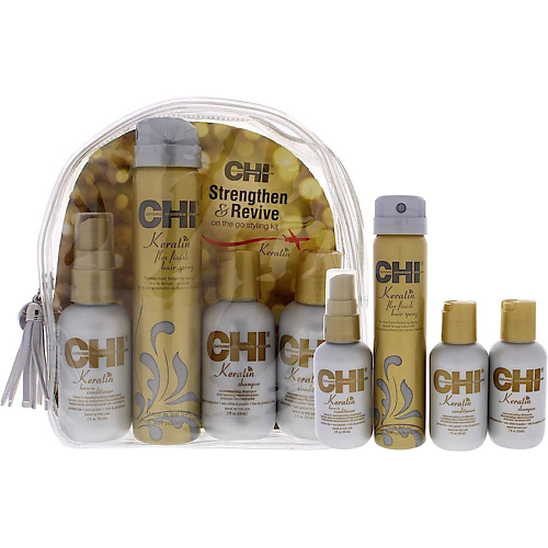 CHI Набор для волос Strengthen and Revive On The Go Styling Kit набор для восстановления волос miracle revive