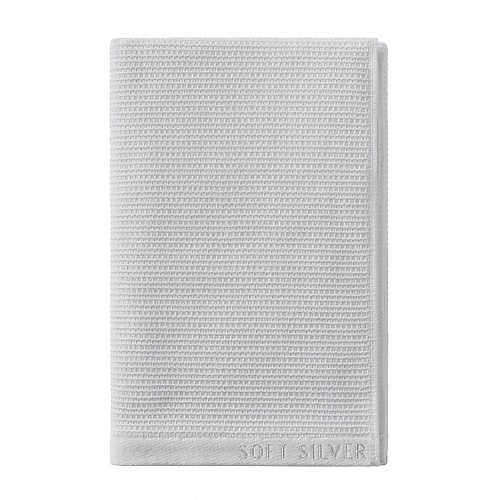 SOFT SILVER Антибактериальное махровое полотенце для тела с массажным эффектом, 65х140 см. Цвет: «Благородное серебро» (серый) гравюра милашки зайчонок с металлическим эффектом серебро