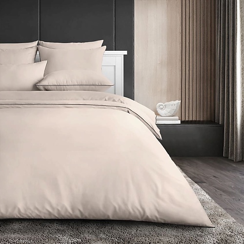 SOFT SILVER Антибактериальный комплект постельного белья Antibacterial Bed Linen Set, 1,5-спальный. Цвет: «Песчаный берег» (бежевый)