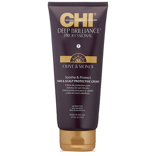 CHI Крем для волос и кожи головы защитный Deep Brilliance Hair and Scalp Protective Cream muse protective day cream spf 30