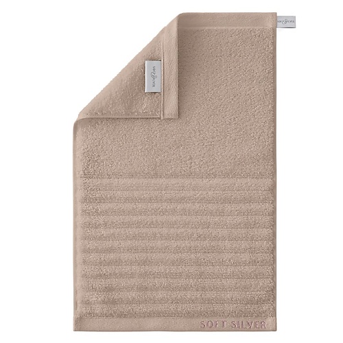 SOFT SILVER Антибактериальное махровое полотенце для лица, 30х50 см. Цвет: «Песчаный берег» (бежевый) сухой тон сатиновый бежевый pbl