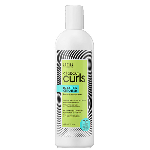 ALL ABOUT CURLS Средство для волос очищающее Lo-Lather Cleanser natural curls бальзам для кудрявых волос увлажнение и питание 250