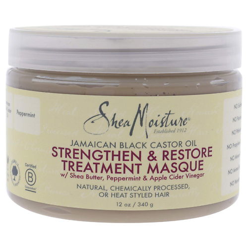 SHEA MOISTURE Маска для волос восстанавливающая Jamaican Black Castor Oil Strengthen-Grow Restore Treatment Masque how to love a jamaican