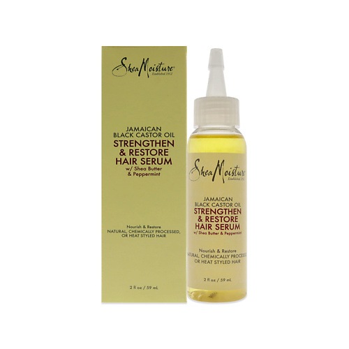 SHEA MOISTURE Сыворотка для волос укрепляющая Jamaican Black Castor Oil Strengthen and Restore Hair Serum увлажняющая сыворотка moisture serum