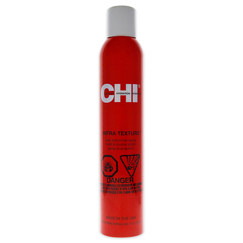 CHI Лак для волос двойного действия Infra Texture Hair Spray средство для укладки волос chi infra texture spray dual action 250 г