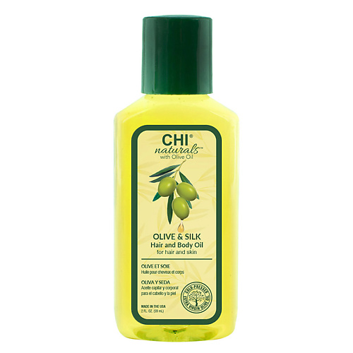 фото Chi масло для волос и тела olive organics hair and body oil