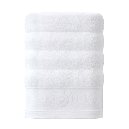 SOFT SILVER Антибактериальное махровое полотенце для тела, 70х140 см. Цвет: «Альпийский снег» (белый) чистовье полотенце спанлейс 35 х 70 см белый люкс 60 г м² 50 шт уп