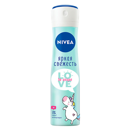 NIVEA Дезодорант-антиперспирант спрей LOVE Be Unique Яркая Свежесть шампунь nivea экстремальная свежесть 400 мл