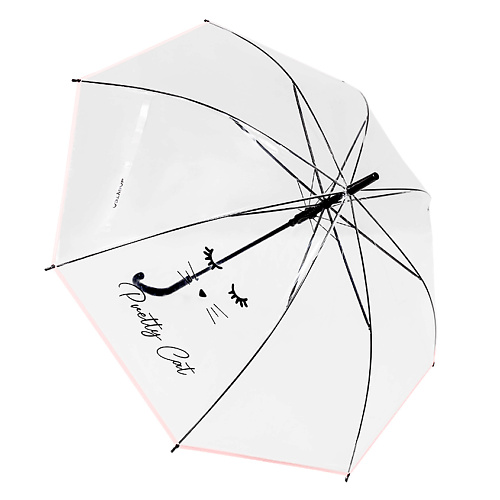 ЛЭТУАЛЬ Прозрачный зонт-трость  PRETTY CAT playtoday зонт трость детский механический розовый