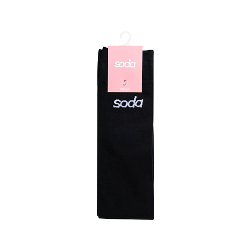 SODA Гольфы женские, черные soda носки женские фиолетовые kuromi cuteadventure