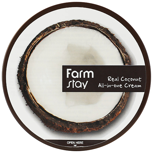 FARMSTAY Крем для лица и тела с кокосом многофункциональный Real Coconut All-In-One Cream многофункциональный крем для тела с авокадо hb214 350 мл