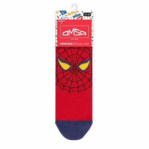 OMSA Kids 23Р61 Носки детские Spider Minimi Boy Rosso 0 omsa носки 40 ден calzino easy day daino